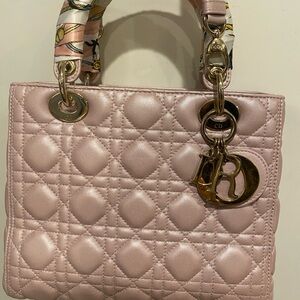 Dior Lady Dior Quilted Leather Medium Bag